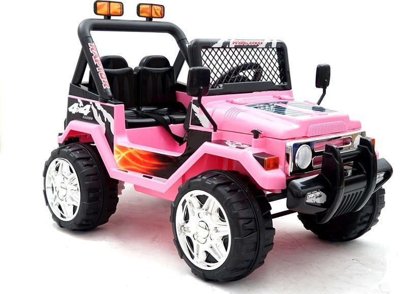Elektromobilis vaikams jeep raptor s618, rožinis