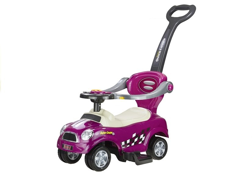 Paspiriama mašinėlė-stumdukas coupe, violetinė