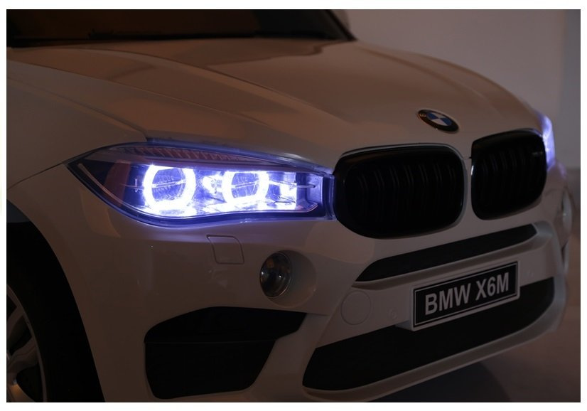 Vaikiškas elektromobilis BMW X6M – baltas