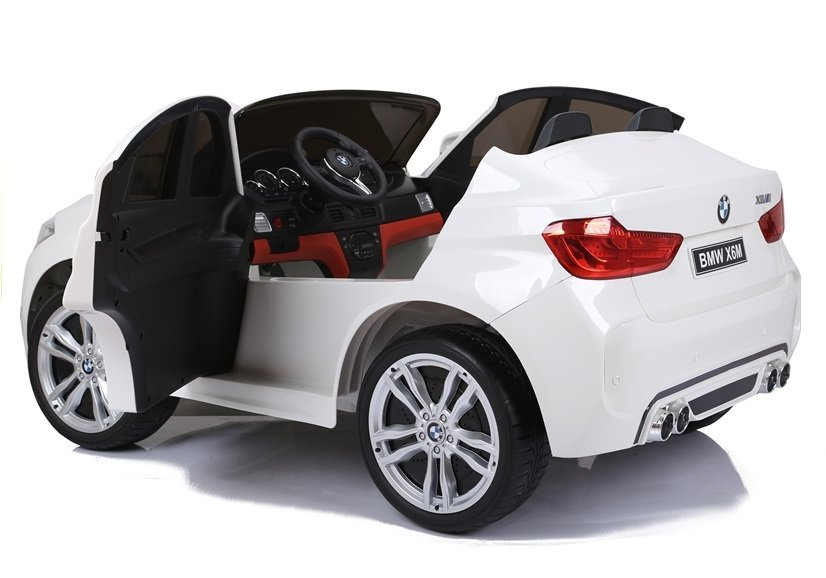 Vaikiškas elektromobilis BMW X6M – baltas
