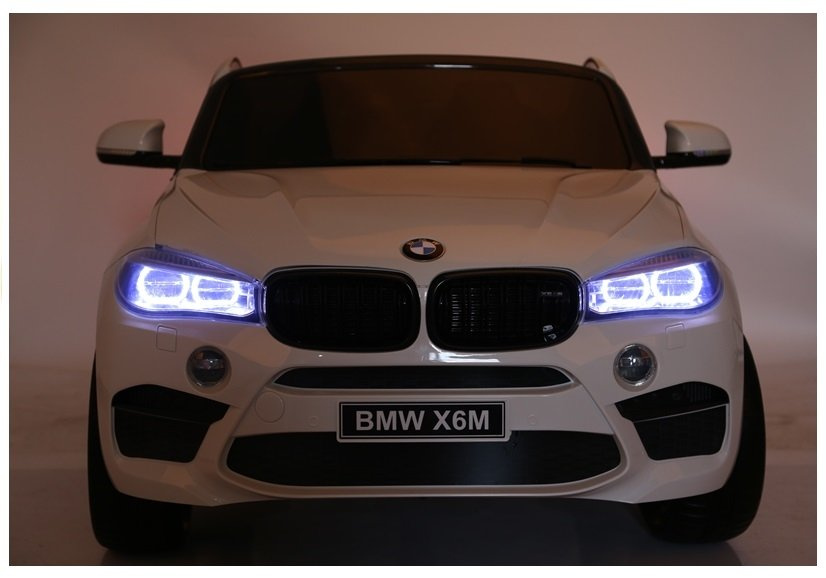 Vaikiškas elektromobilis BMW X6M – baltas