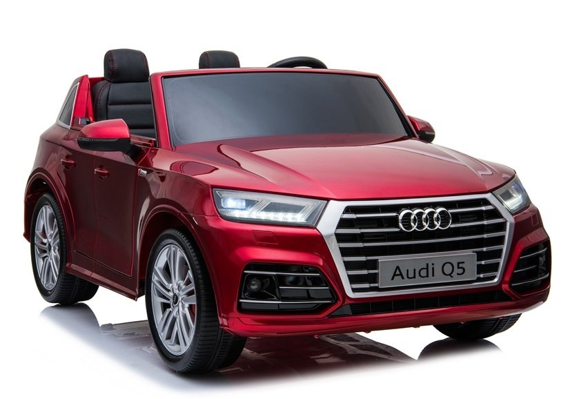 Dvivietis vaikiškas elektromobilis audi q5 lean cars, raudonas