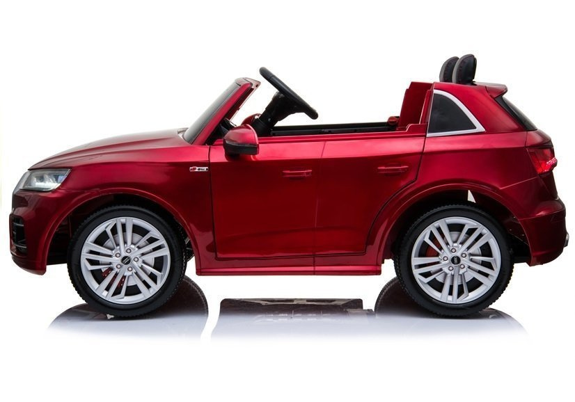 Dvivietis vaikiškas elektromobilis audi q5 lean cars, raudonas