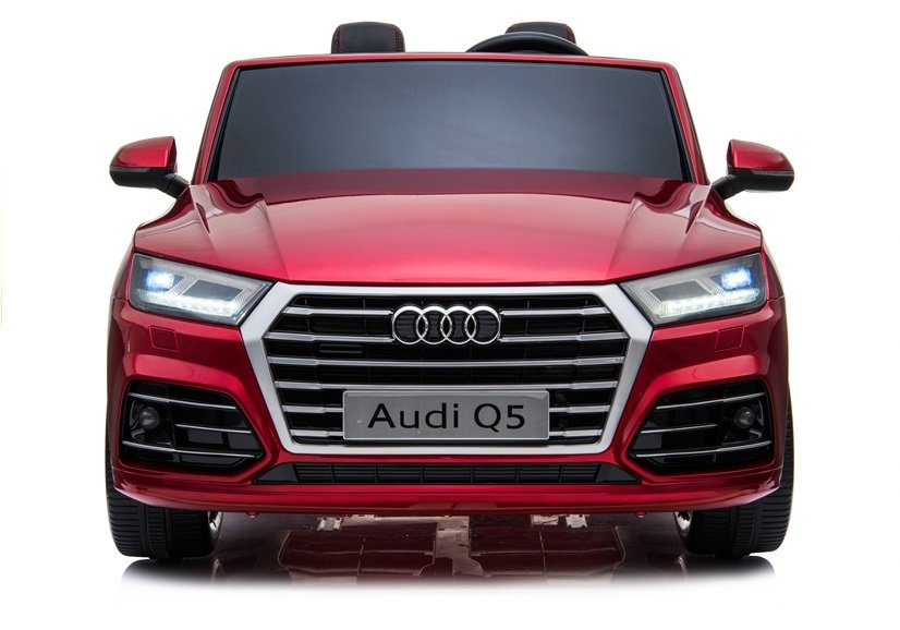 Dvivietis vaikiškas elektromobilis audi q5 lean cars, raudonas