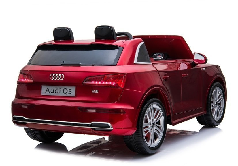 Dvivietis vaikiškas elektromobilis audi q5 lean cars, raudonas