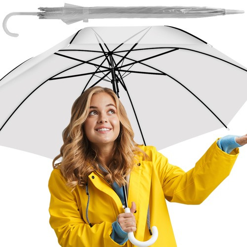 Automatinis skaidrus skėtis iso trade, 93 cm