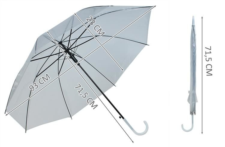 Automatinis skaidrus skėtis iso trade, 93 cm
