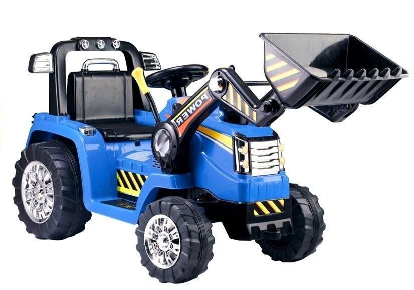 Elektromobilis traktorius-ekskavatorius zp1005, mėlynas