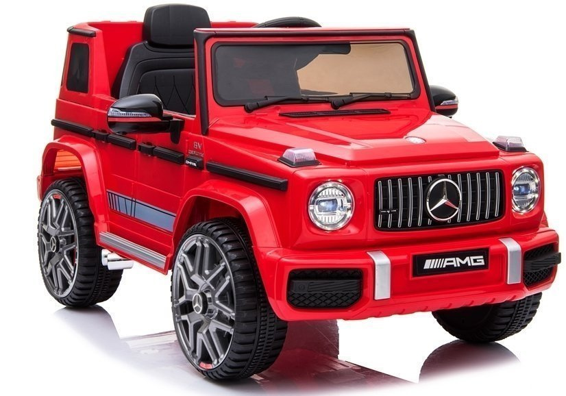 Elektrinis visureigis mercedes g63, raudonas