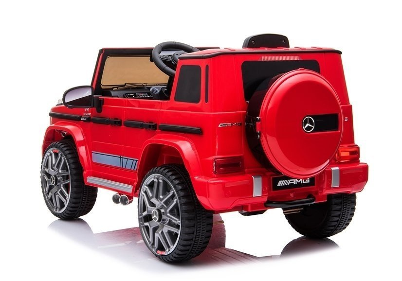 Elektrinis visureigis mercedes g63, raudonas
