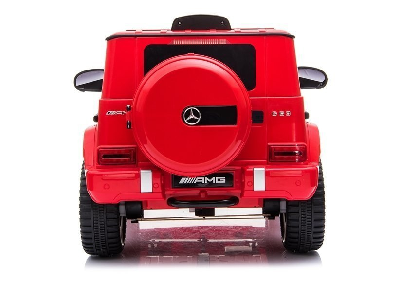 Elektrinis visureigis mercedes g63, raudonas