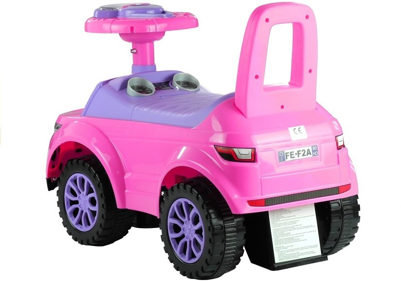 Mašina-paspirtukas su šviesa leanToys 613W, rožinis 2