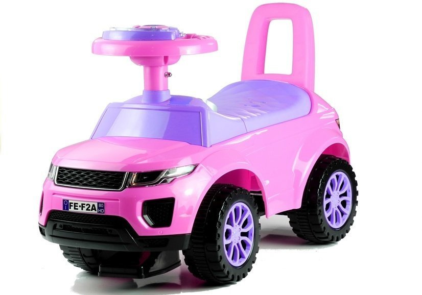 Mašina-paspirtukas su šviesa leanToys 613W, rožinis