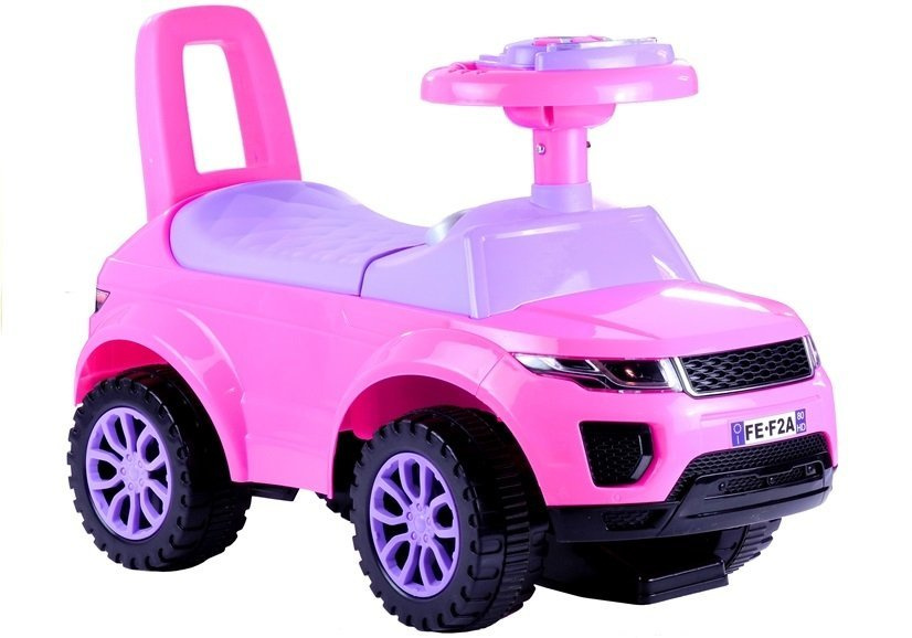 Mašina-paspirtukas su šviesa leanToys 613W, rožinis