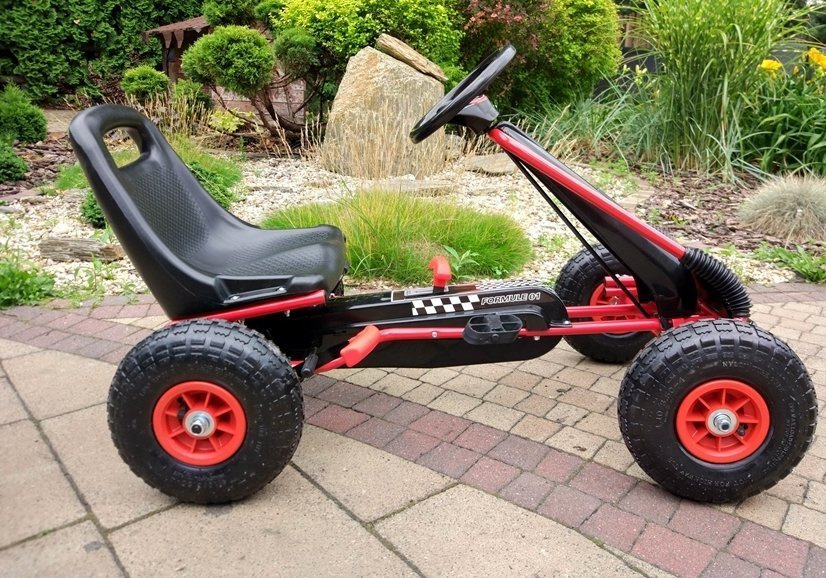 Kartingas lean toys a-15, raudonas