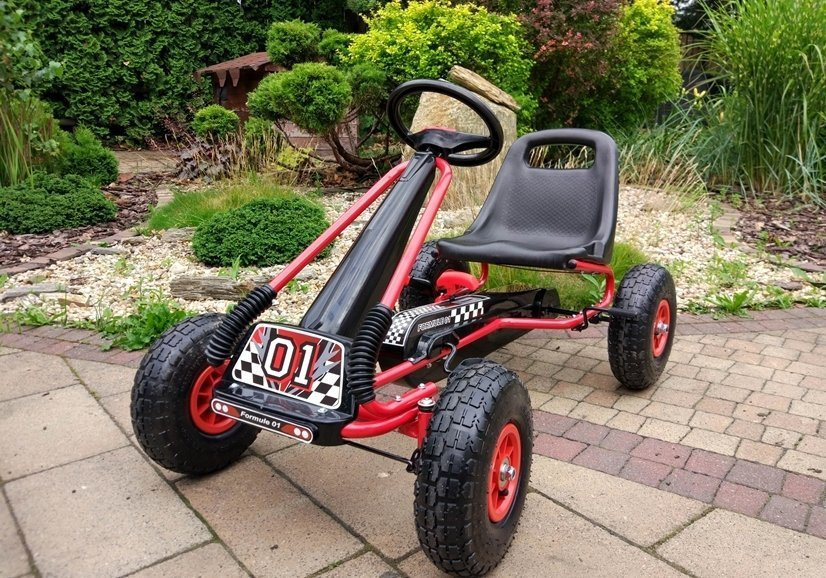 Kartingas lean toys a-15, raudonas