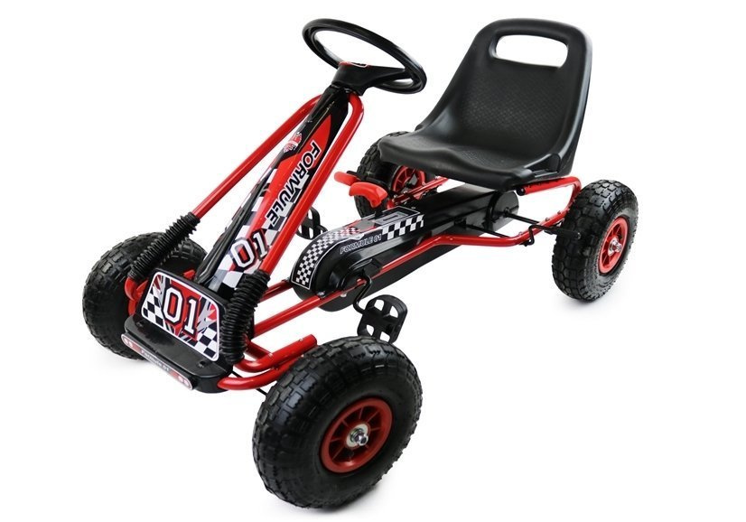 Kartingas lean toys a-15, raudonas