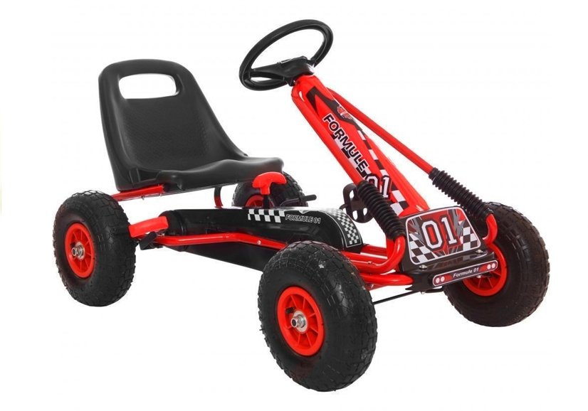 Kartingas lean toys a-15, raudonas