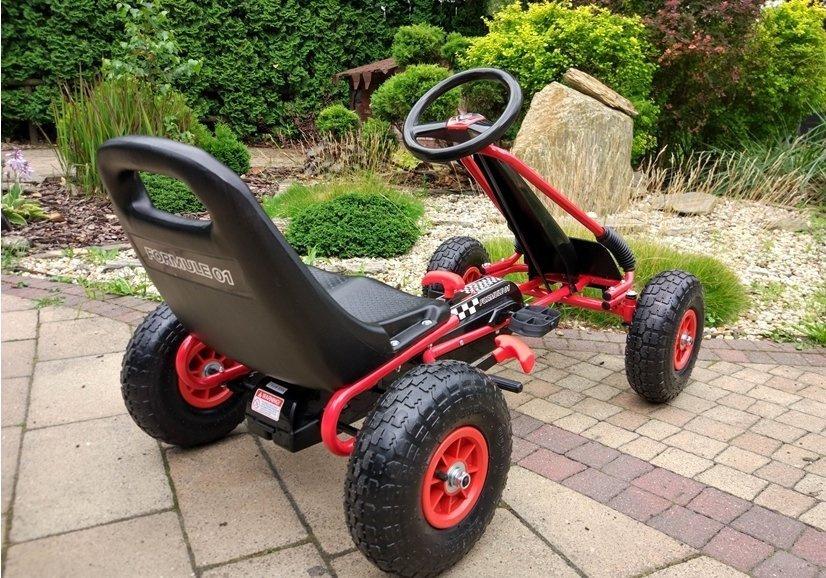 Kartingas lean toys a-15, raudonas