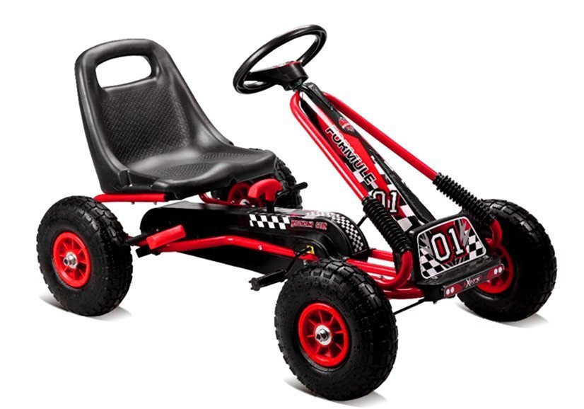 Kartingas lean toys a-15, raudonas