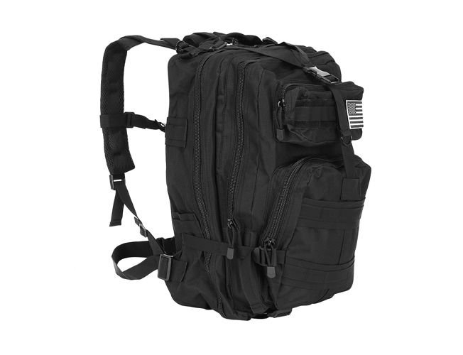 Karinio stiliaus xl kuprinė, 30 l, juoda