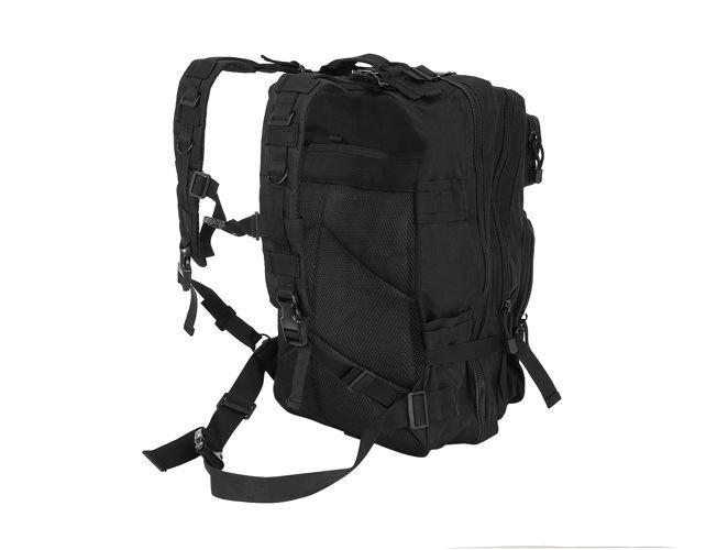 Karinio stiliaus xl kuprinė, 30 l, juoda