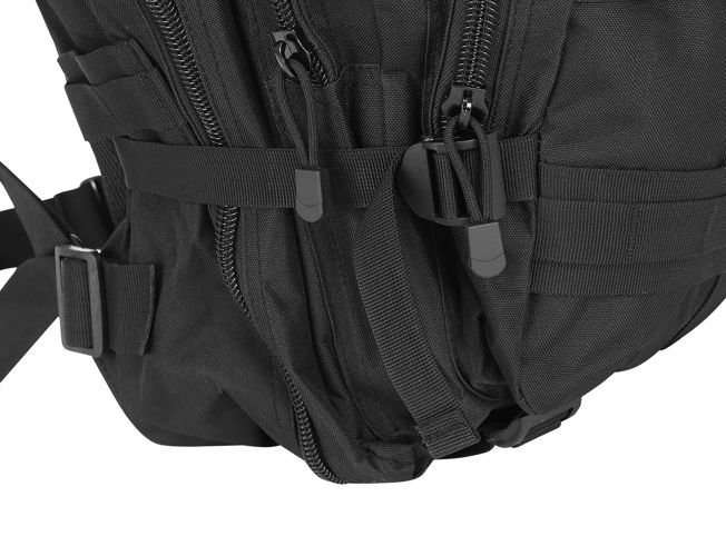 Karinio stiliaus xl kuprinė, 30 l, juoda