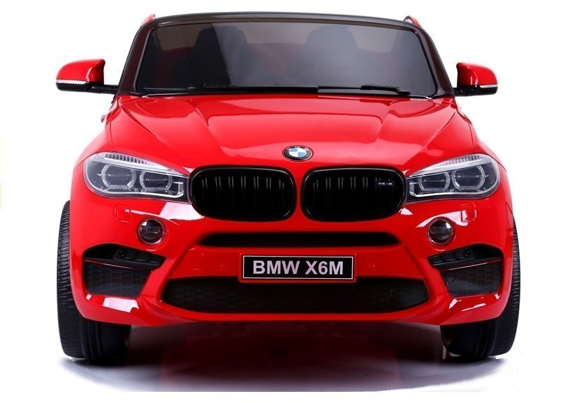 Elektrinis visureigis bmw x6m, šviesiai raudonas