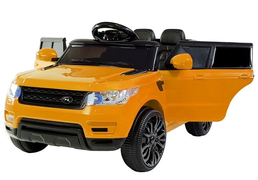 Dvivietis elektromobilis vaikams lean toys hl1638, oranžinis