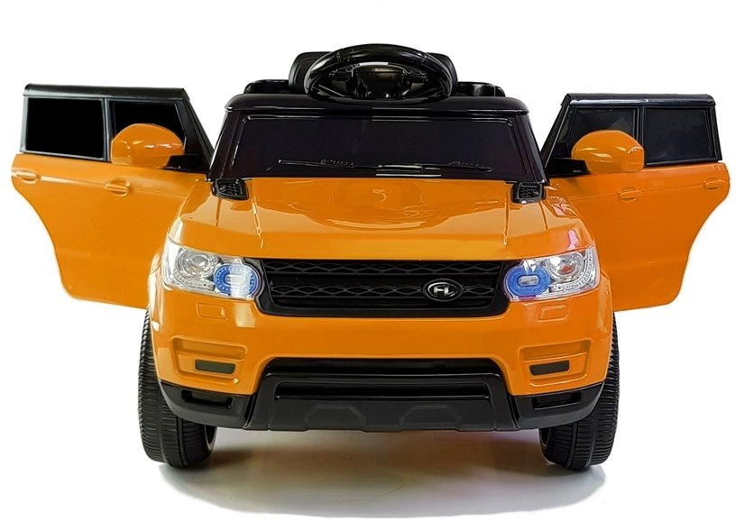 Dvivietis elektromobilis vaikams lean toys hl1638, oranžinis