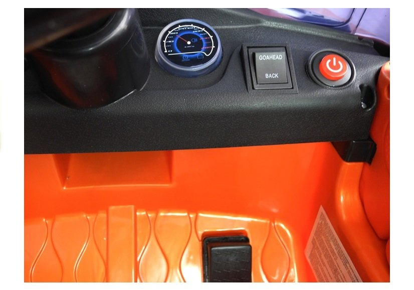 Dvivietis elektromobilis vaikams lean toys hl1638, oranžinis