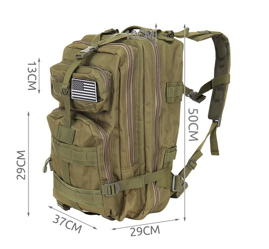 Patogi turistinė kuprinė, 30 l, žalia
