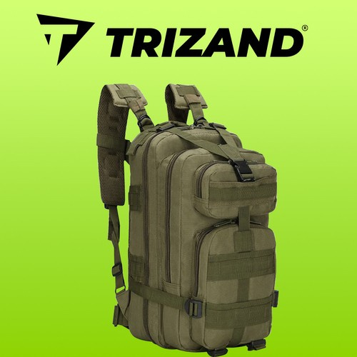 Patogi turistinė kuprinė, 30 l, žalia