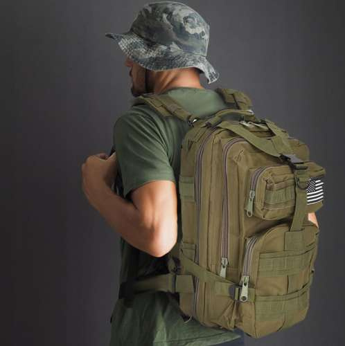 Patogi turistinė kuprinė, 30 l, žalia