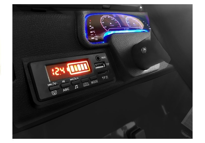 Vaikiškas vienvietis elektromobilis jeep