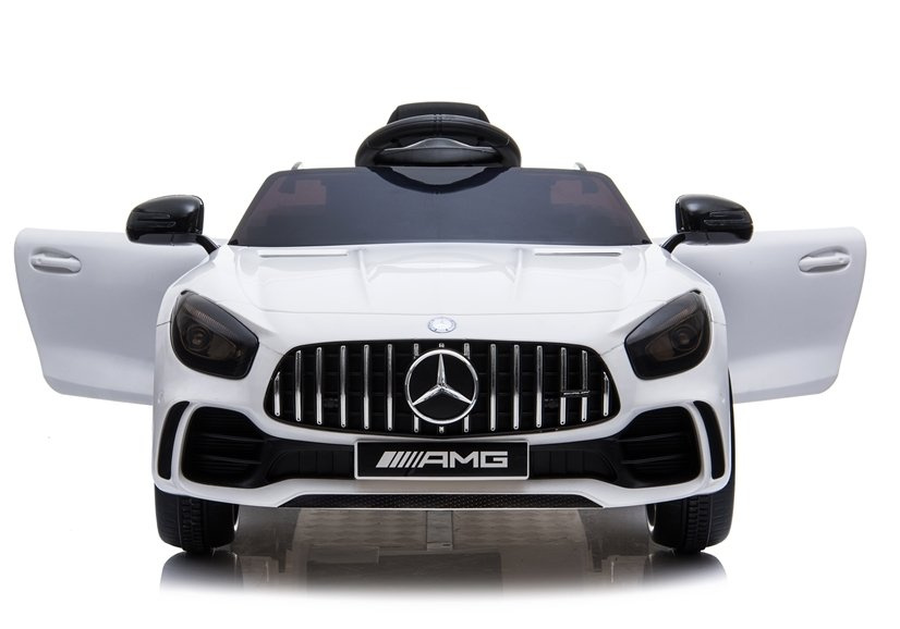 Vienvietis elektromobilis mercedes gtr, baltas