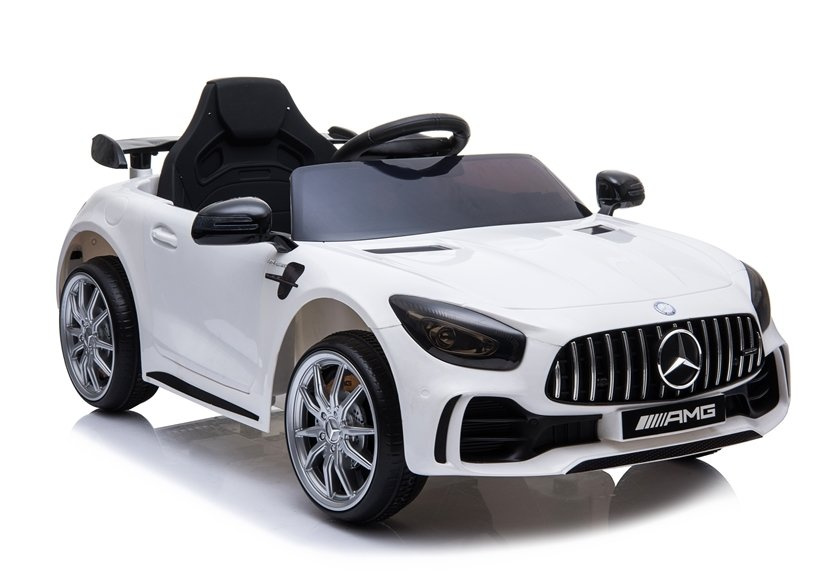 Vienvietis elektromobilis mercedes gtr, baltas