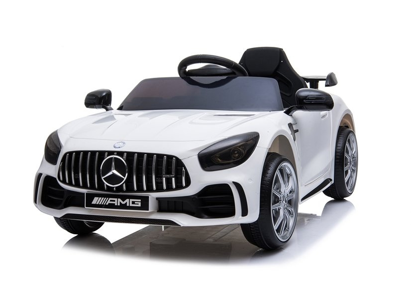 Vienvietis elektromobilis mercedes gtr, baltas