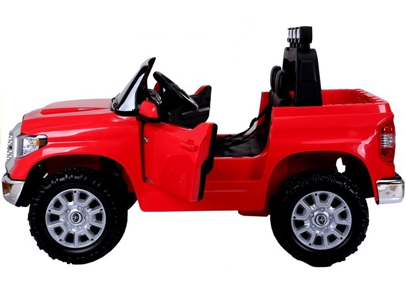 Raudona toyota tundra elektromobilis vaikams