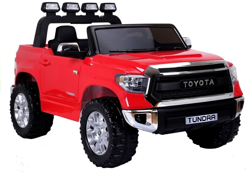 Raudona toyota tundra elektromobilis vaikams