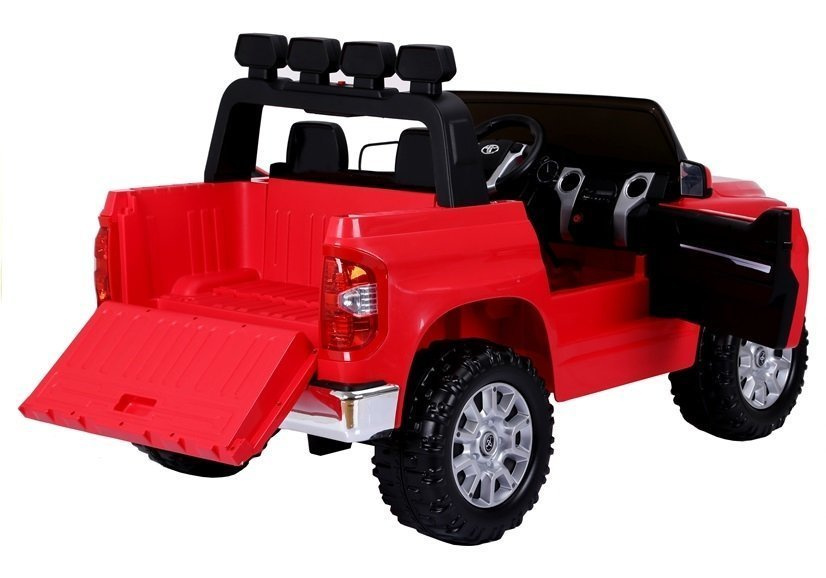 Raudona toyota tundra elektromobilis vaikams