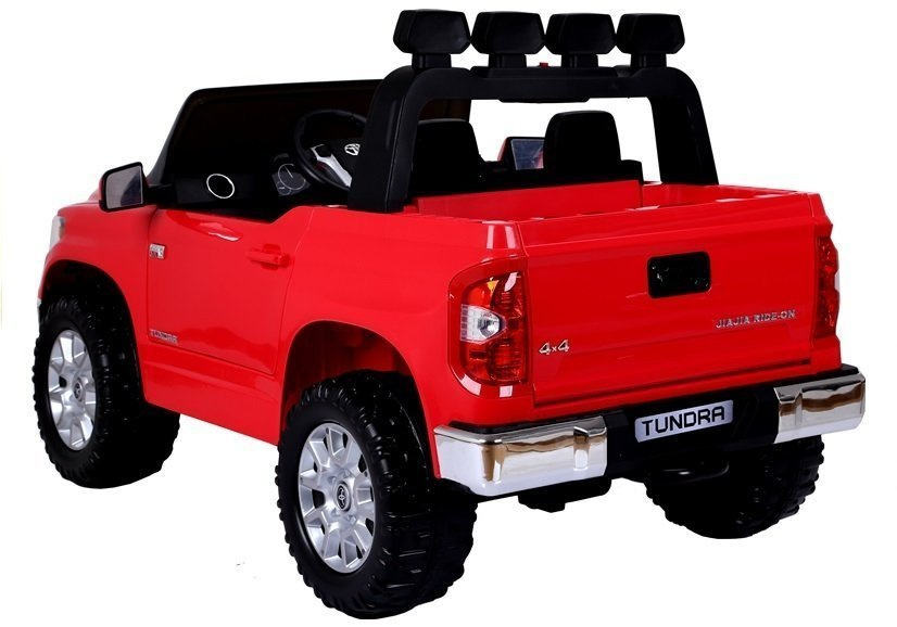 Raudona toyota tundra elektromobilis vaikams