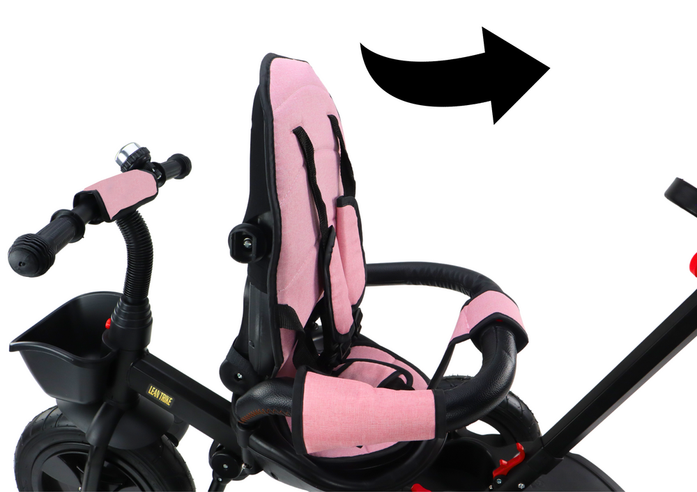 Rožinis triratis dviratis pro550