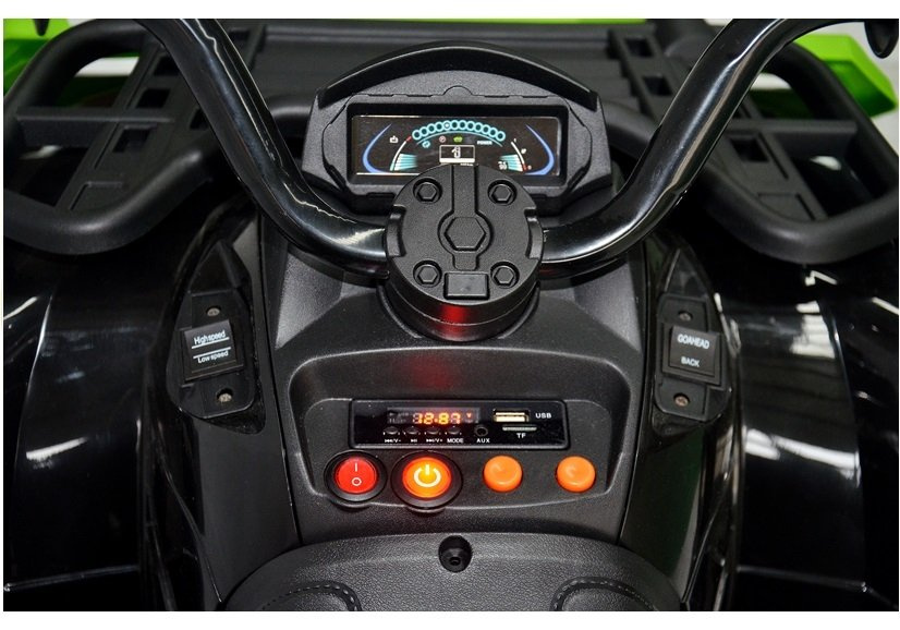 Elektrinis keturratis vaikams quad bdm0909, žalias