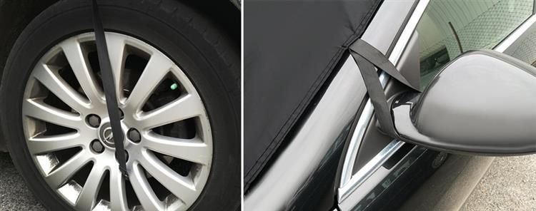 Automobilio lango uždangalas iso trade oa4565, juodas