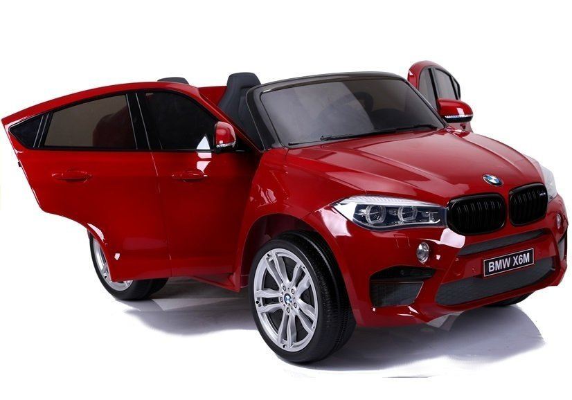 Elektrinis visureigis bmw x6m, raudonas, raudona