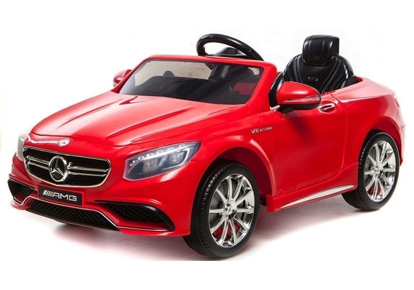 Elektromobilis vaikams mercedes s63 amg, raudonas