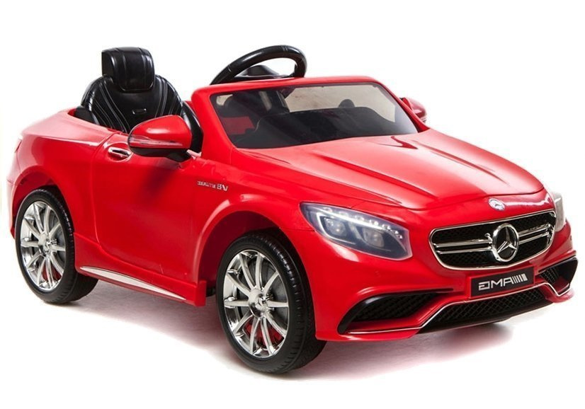 Elektromobilis vaikams mercedes s63 amg, raudonas