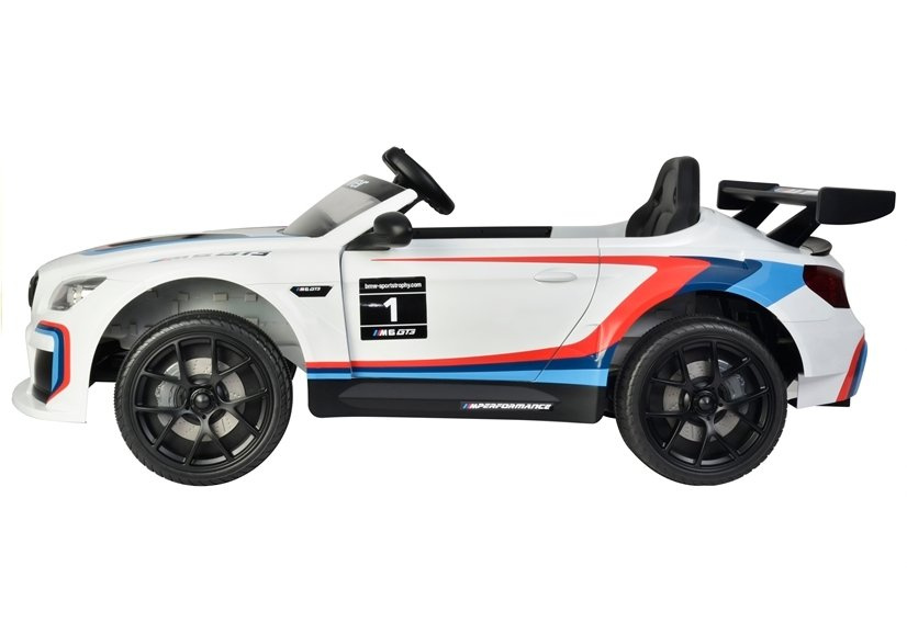 Vienvietis elektromobilis vaikams bmw m6 gt3, baltas
