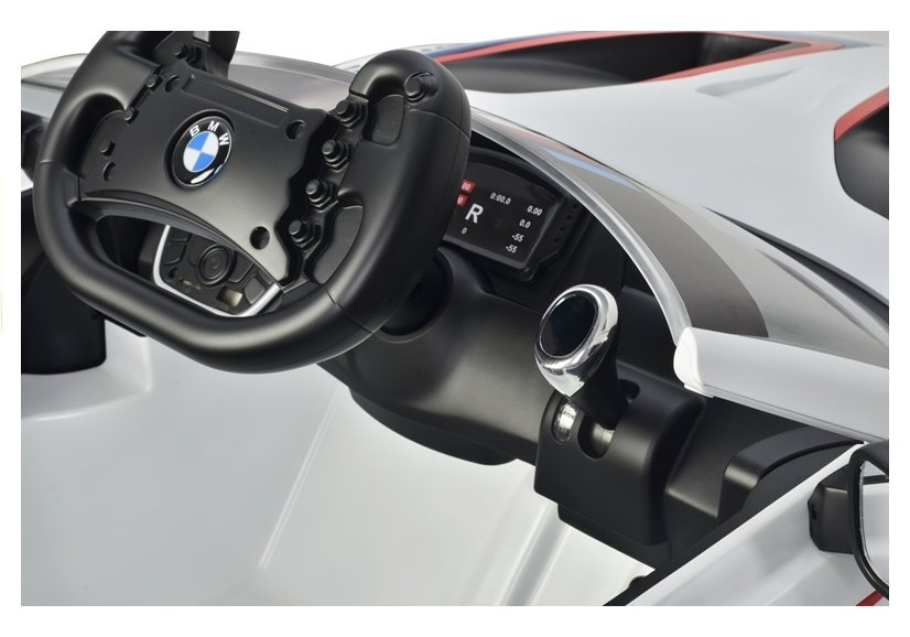 Vienvietis elektromobilis vaikams bmw m6 gt3, baltas